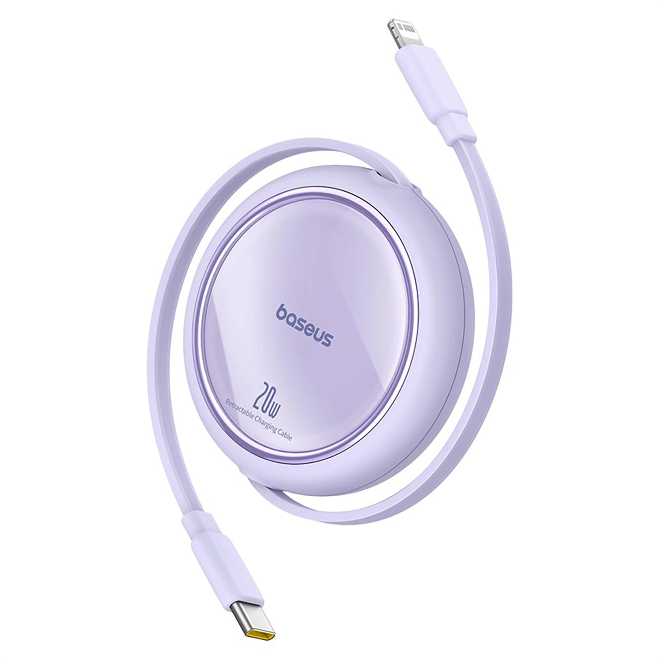 Baseus wireless charging cable on a white background