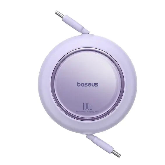 Baseus wireless charging pad with cable on a white background