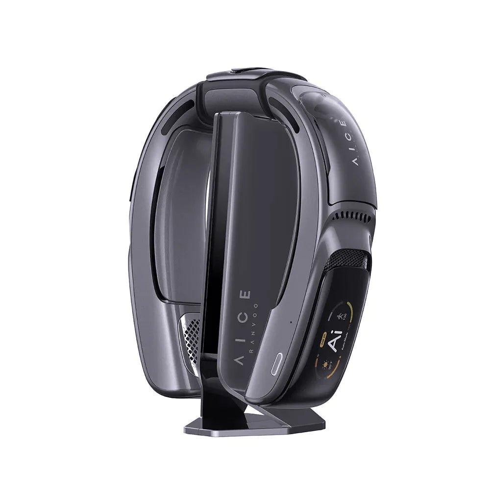 Black and gray hair dryer on a white background
