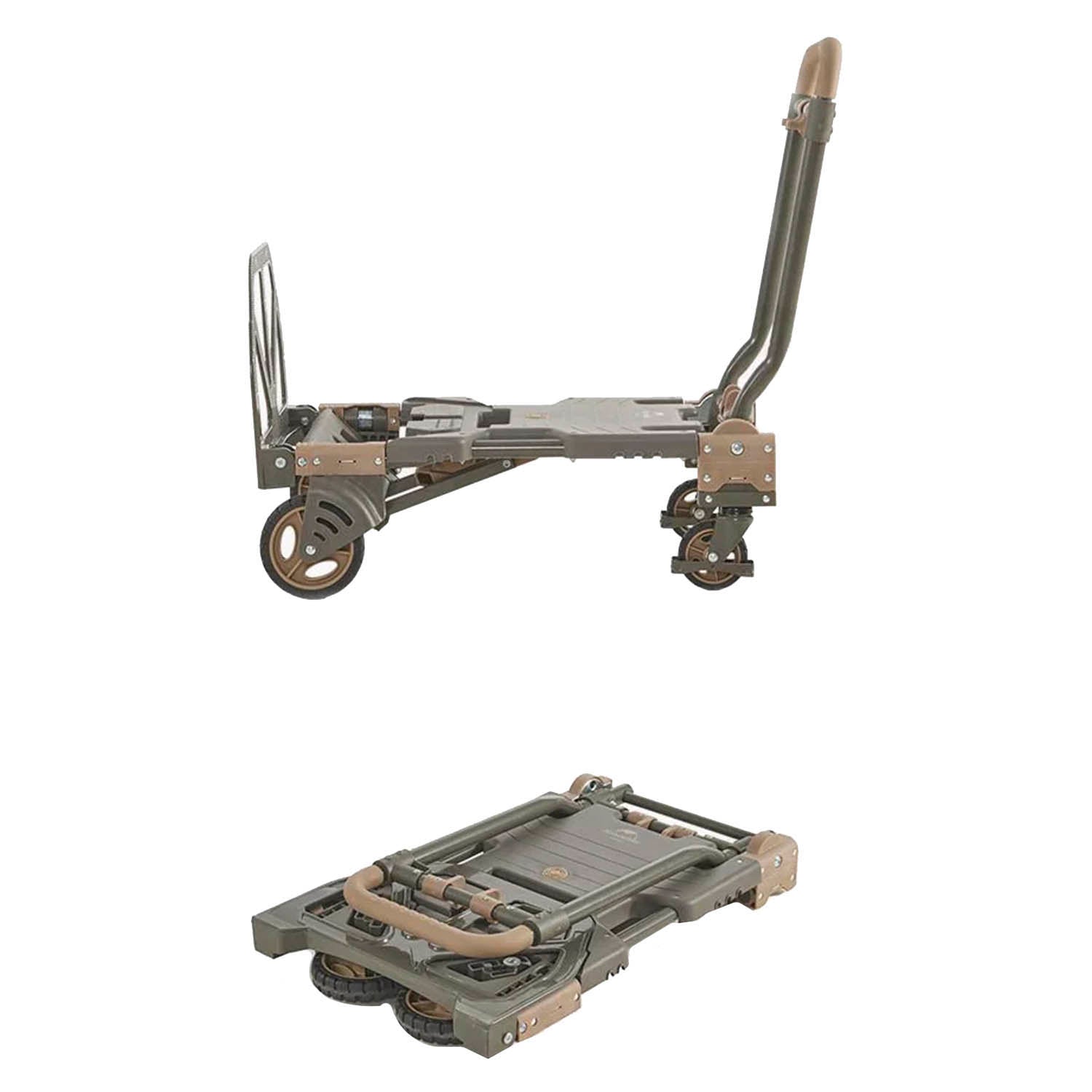 Metallic hunting bow stand on a white background