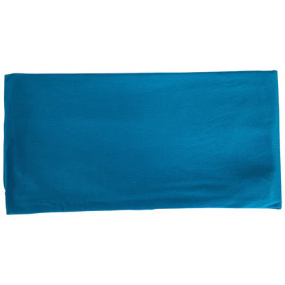 Blue strapless top on a white background