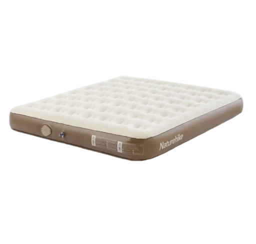 Inflatable mattress with 'Naturehike' branding on a white background