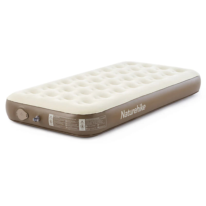 Inflatable mattress with Naturehike branding on a white background