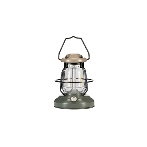 Vintage-style lantern on a white background