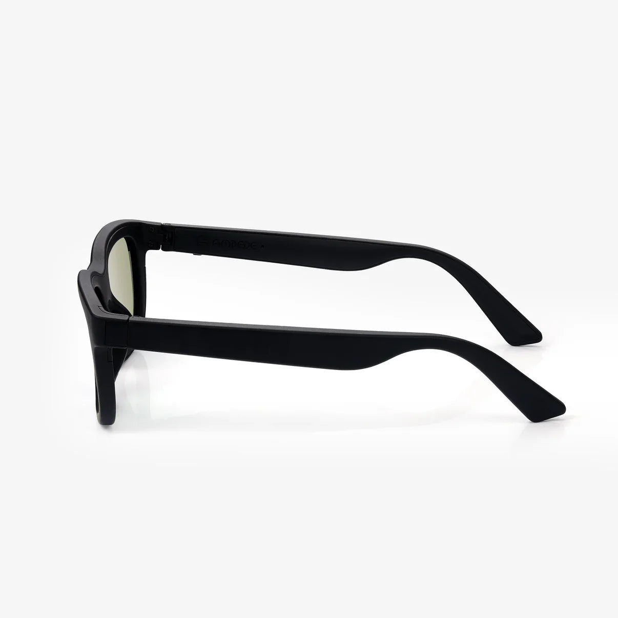 Black sunglasses on a white background