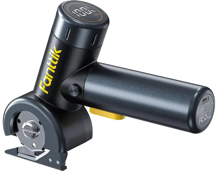 Black and yellow power tool with 'Fartnik' branding on a white background