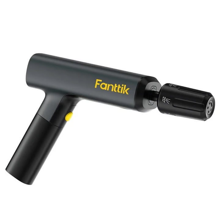 Black Fanttik handheld device on a white background