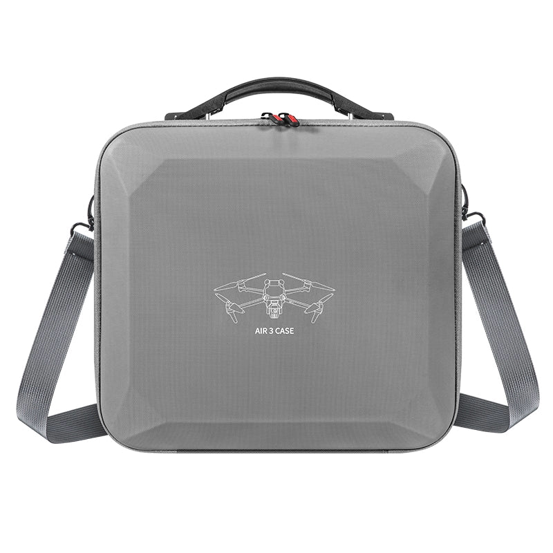 Gray carrying case with a drone illustration and 'AIR 3 CASE' text on a white background