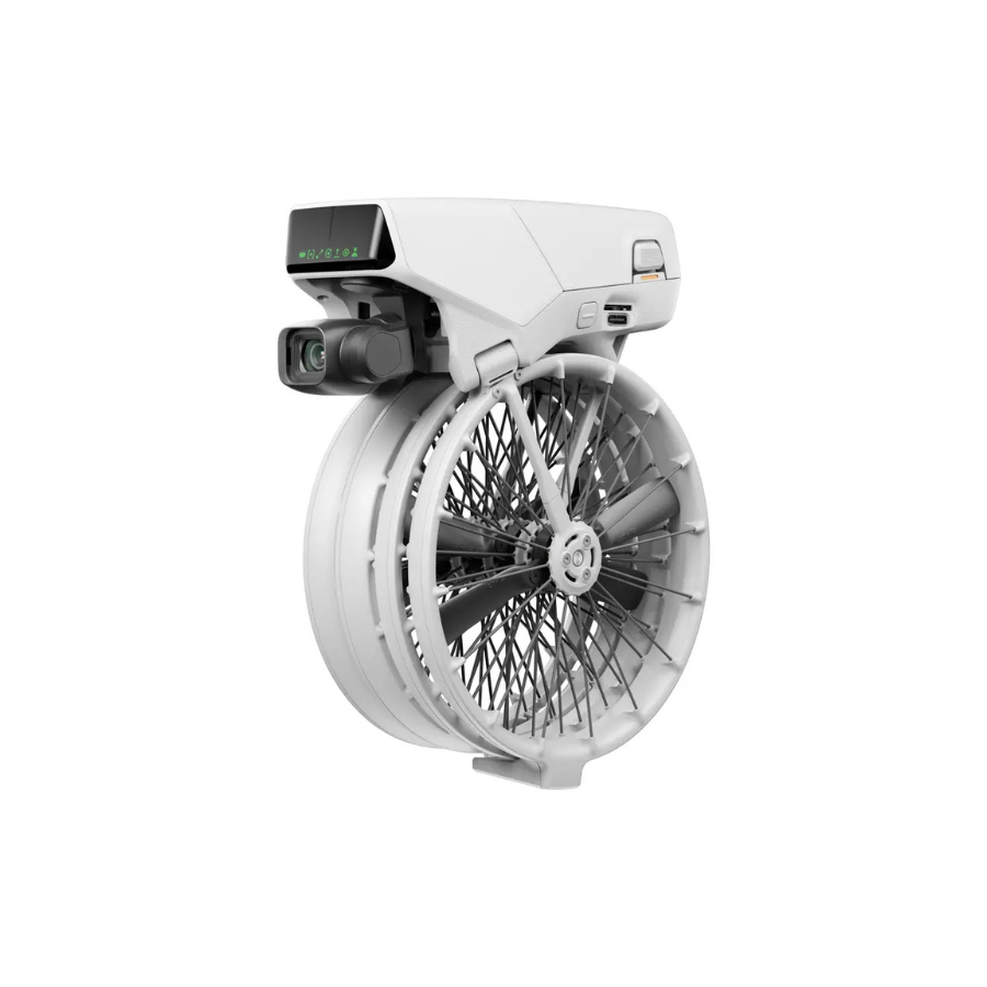 White electric bike wheel with hub motor on a white background