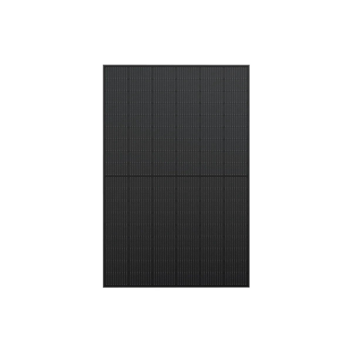 Black solar panel on a white background