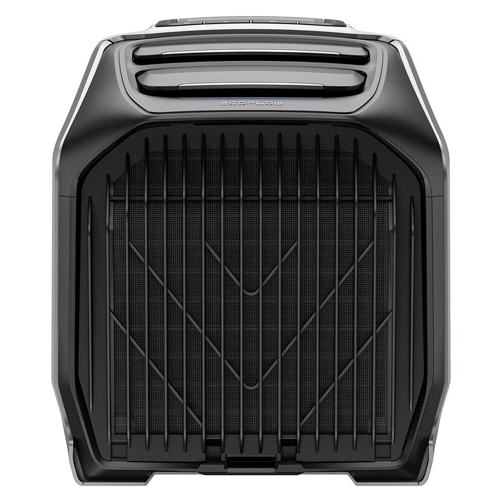 Black grill with brand logo on a white background