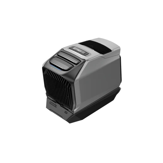 Gray and black electronic device on a white background