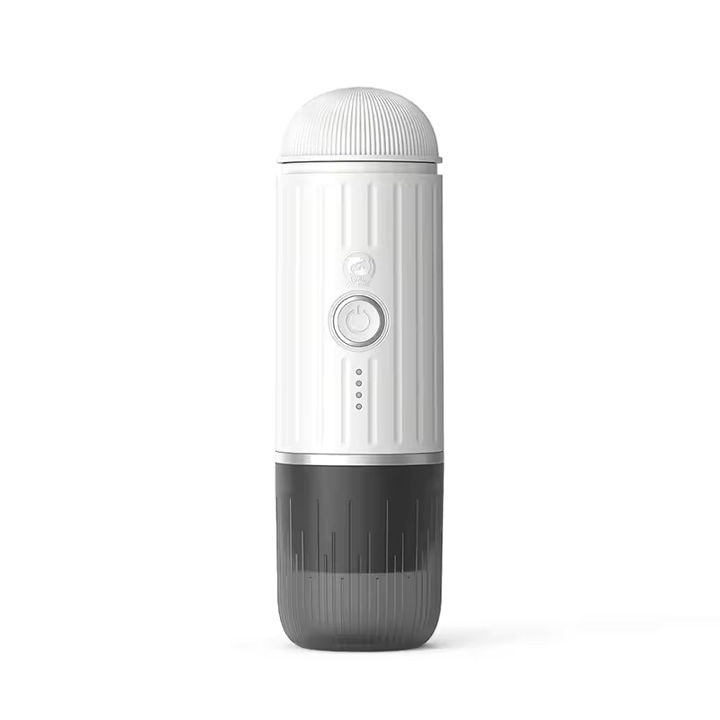White and gray portable device on a white background