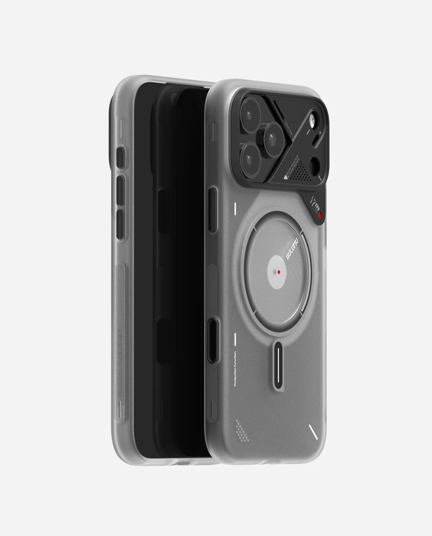 Phone case with unique design on a white background