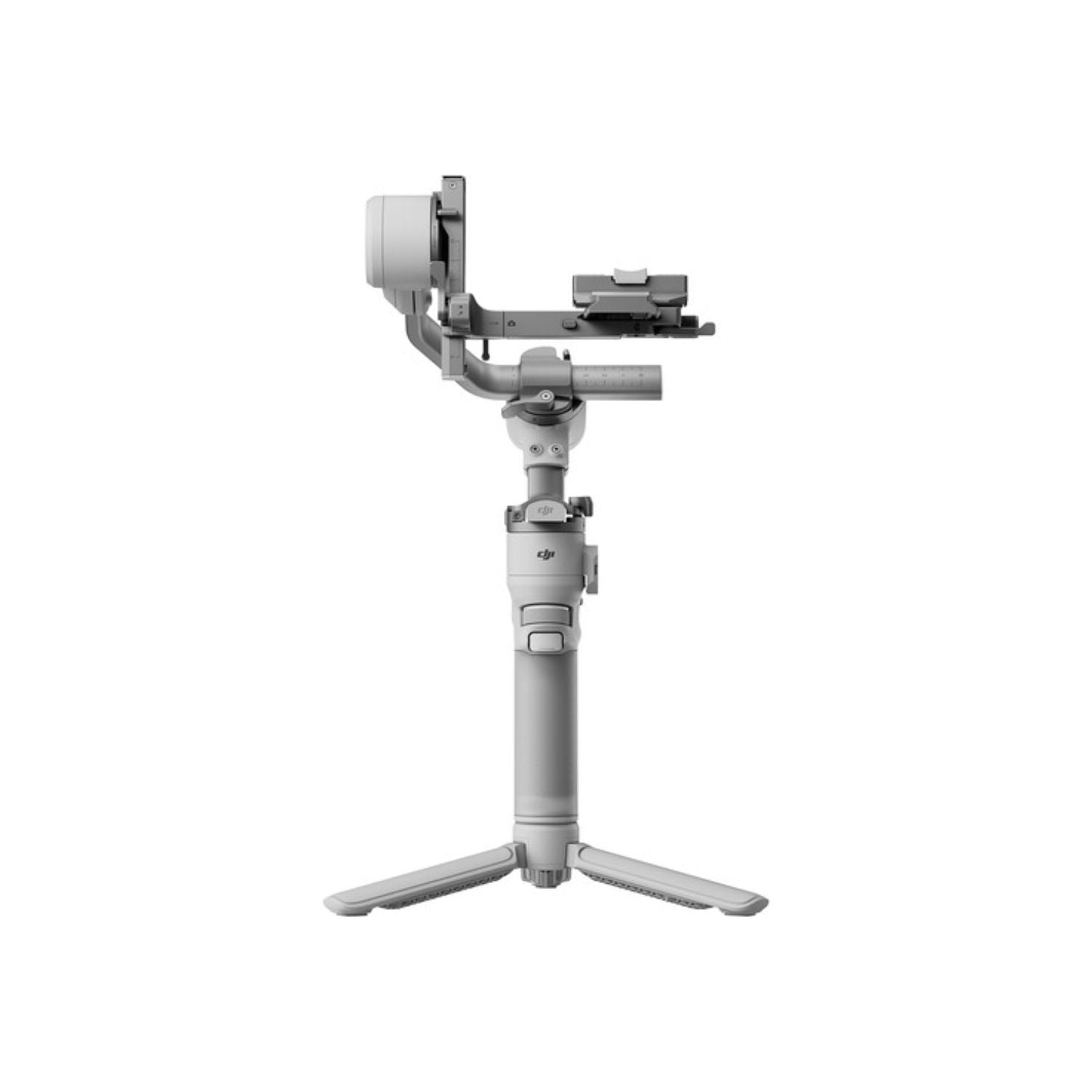 Gray camera stabilizer on a white background
