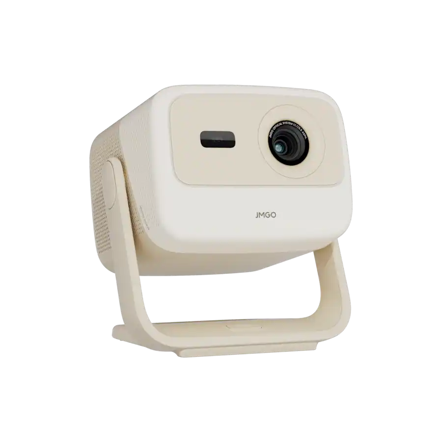 White camera with 'JIMGO' branding on a white background