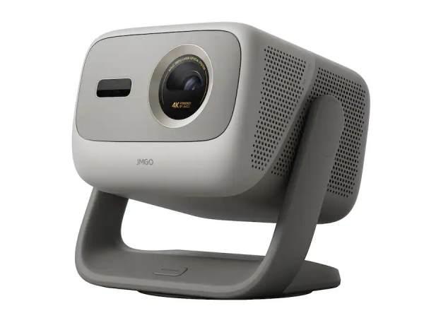 Gray projector with camera on a white background