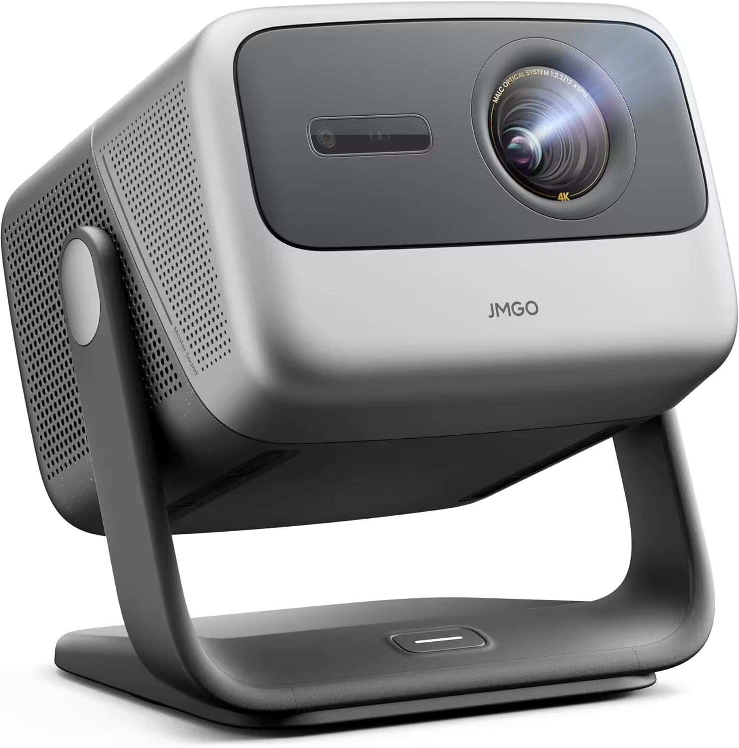 Gray JMGO camera on a white background