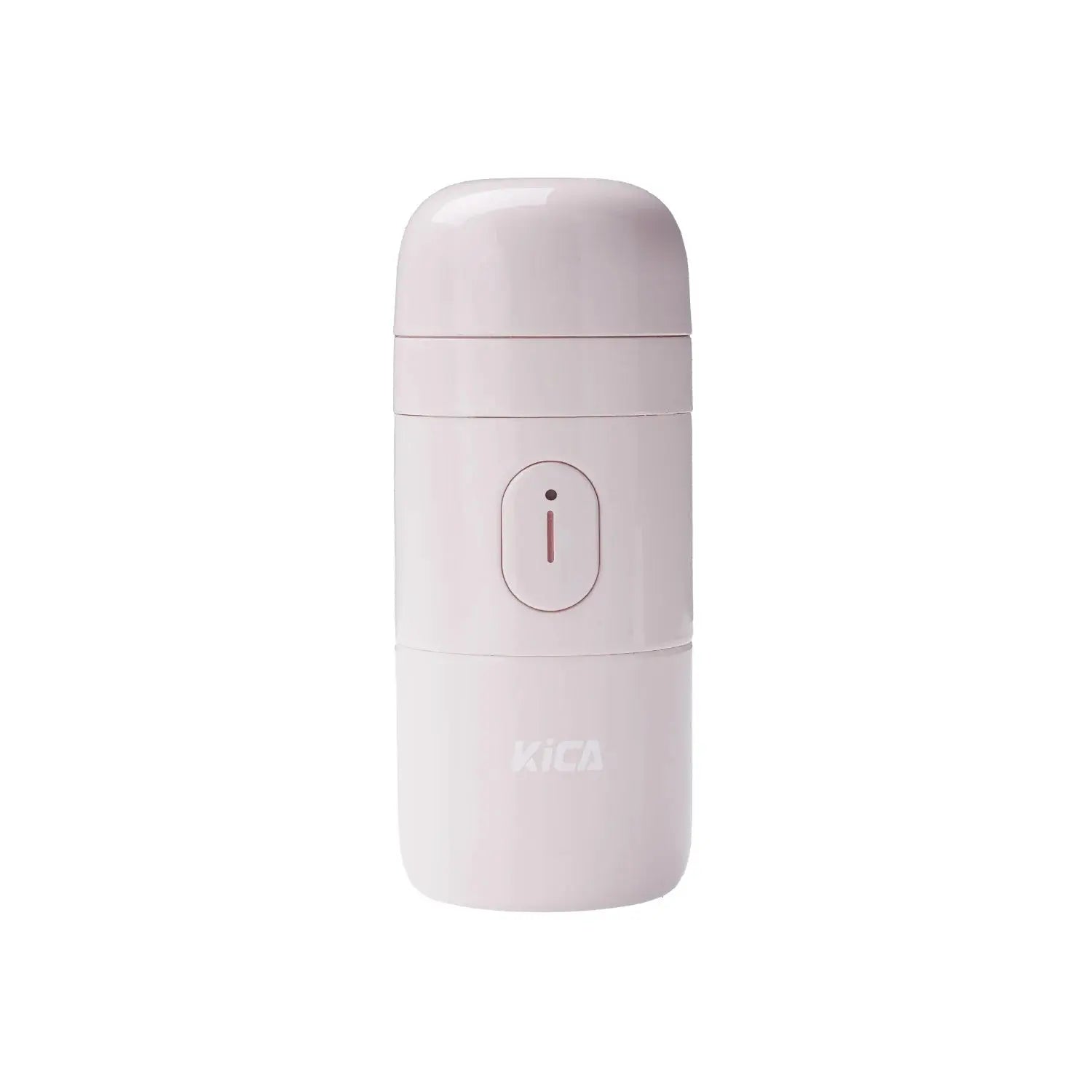 Pink thermos bottle with 'Kica' branding on a white background