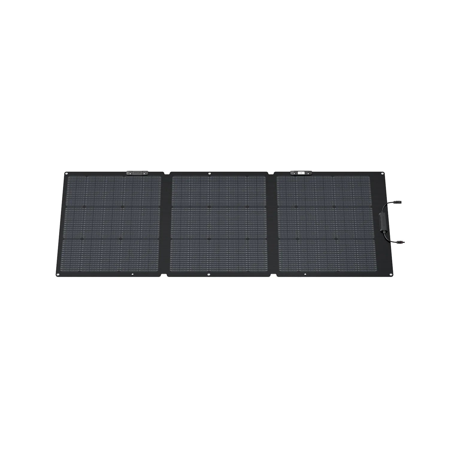 Foldable solar panel on a white background