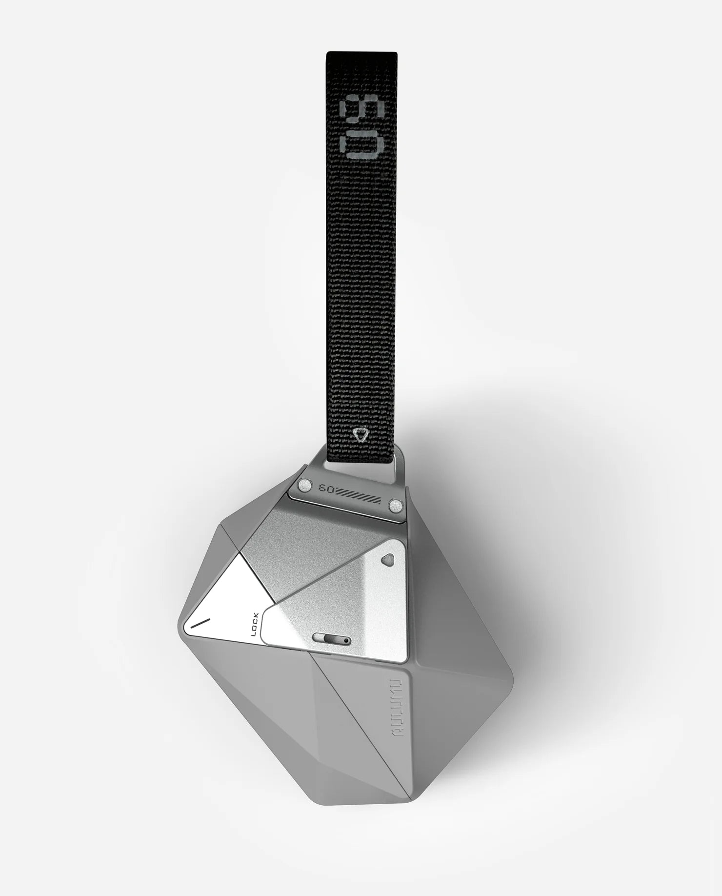Modern pendant with digital display on a white background