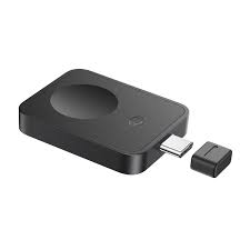 Black electronic device with USB-C and micro-USB connectors on a white background