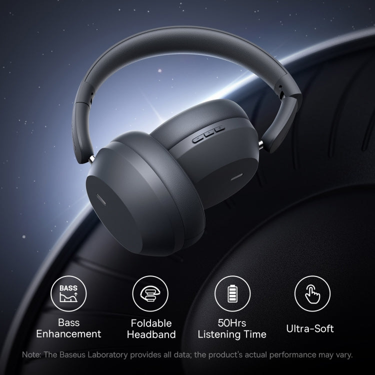 Baseus Bass 35 Max Wireless Headphones - Twilight Grey