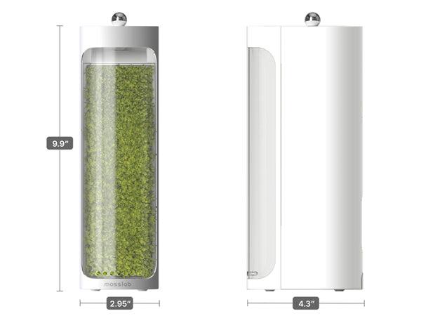 Measurement chart of a cylindrical container with green substance and dimensions labeled.