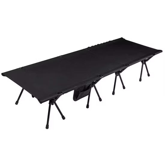 Portable folding table with 'Huttopia' branding on a white background