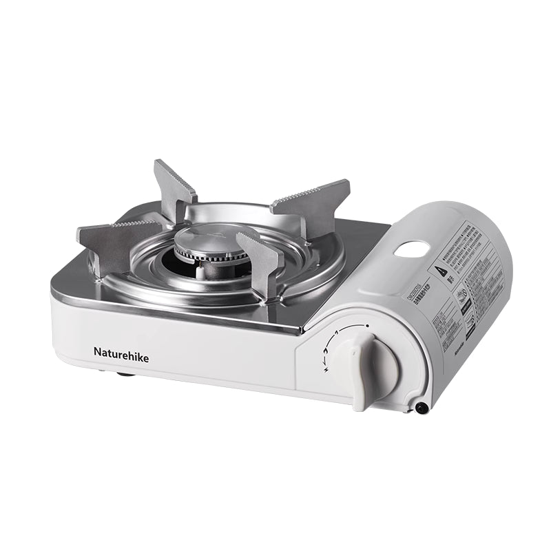 Portable gas stove with Naturehike branding on a white background