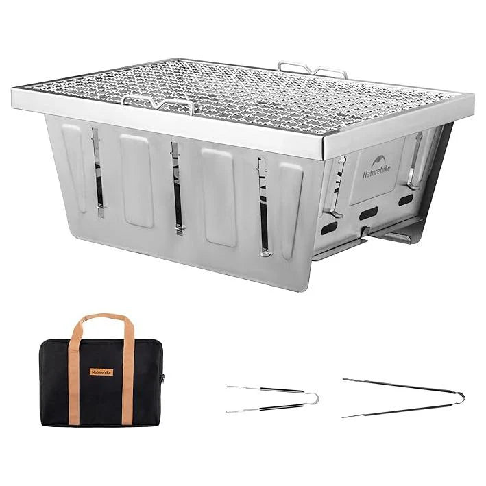 Naturehike Stainless Steel Folding Grill - Stainless Steel