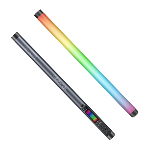 Gradient light stick with colorful end on a white background
