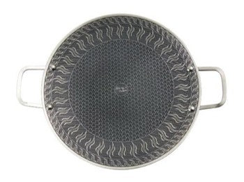 Naturehike (Le yan) Stainless Steel Pan -  Black (Big Size) (34*34)