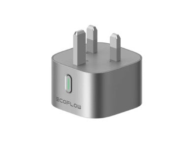 EcoFlow plug adapter on a white background