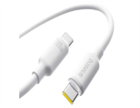 Baseus Foamed Silicone Fast Charging Data Cable USB-C to USB-C 100W 1m - Moon White