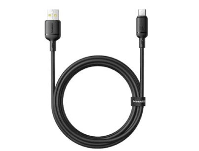 Baseus Silky Fast Charging Cable USB-A to USB-C 2m - Cluster Black