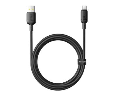 Baseus Silky Fast Charging Cable USB-A to USB-C 1m - Cluster Black