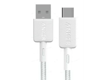 Anker 322 USB-A to USB-C Cable Braided (1.8m/6ft) -White