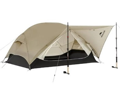 Naturehike Mongar UL Hiking Tent - Moon Rock Sand (55+80+55)*210*105