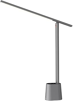 Modern floor lamp with adjustable arm on a white background