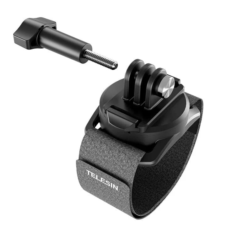 Telesin camera mount with strap on a white background
