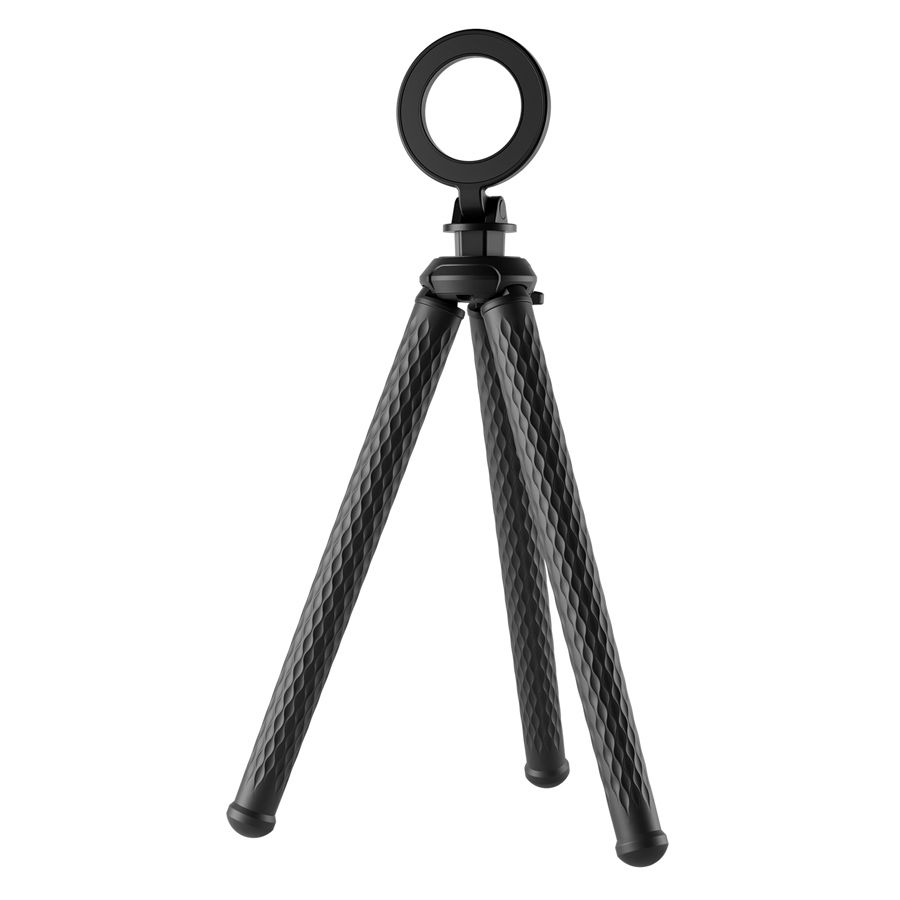Black diamond-patterned tripod on a white background