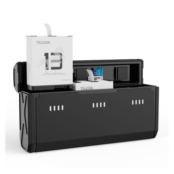 Black camera roll with Telesin packaging on a white background