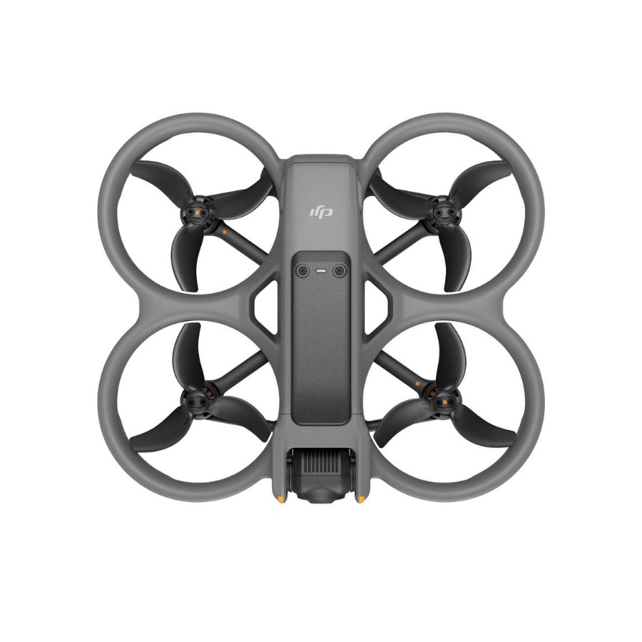 Gray drone with DJI logo on a white background