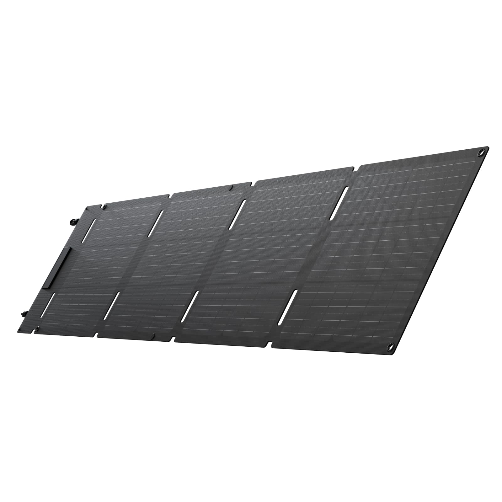 Foldable solar panel on a white background