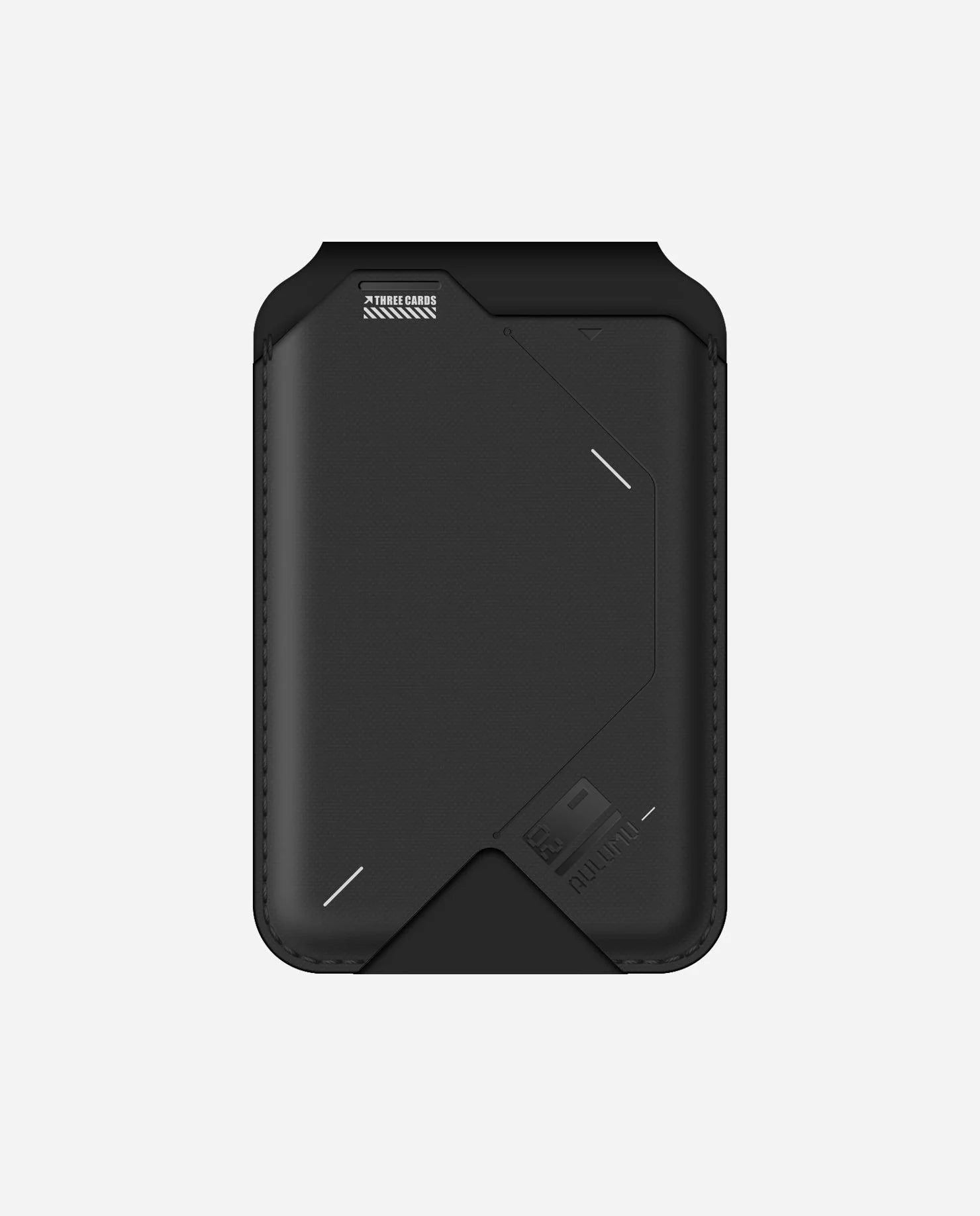 Black portable charger on a white background