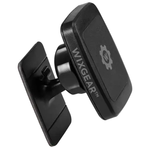 Black WixGear car mount on a white background