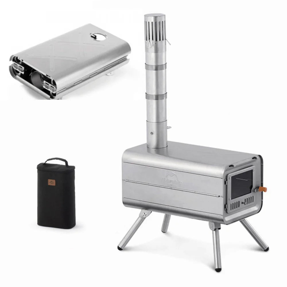 Naturehike Arctic Explorer Desktop Wood Stove - Silver