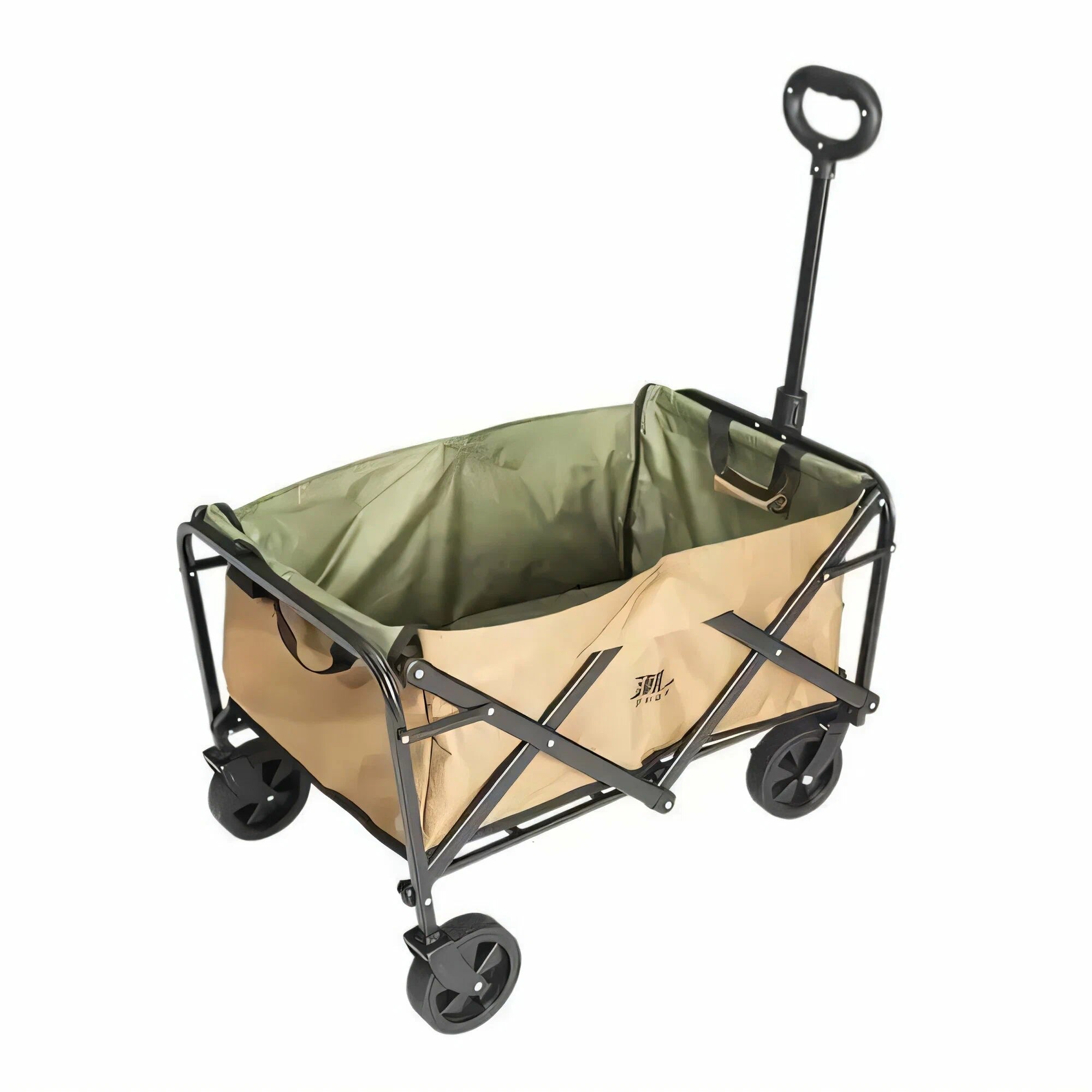 Naturehike TC03 Four-Way With Brakes Folding Trolley - Chestnut Brown