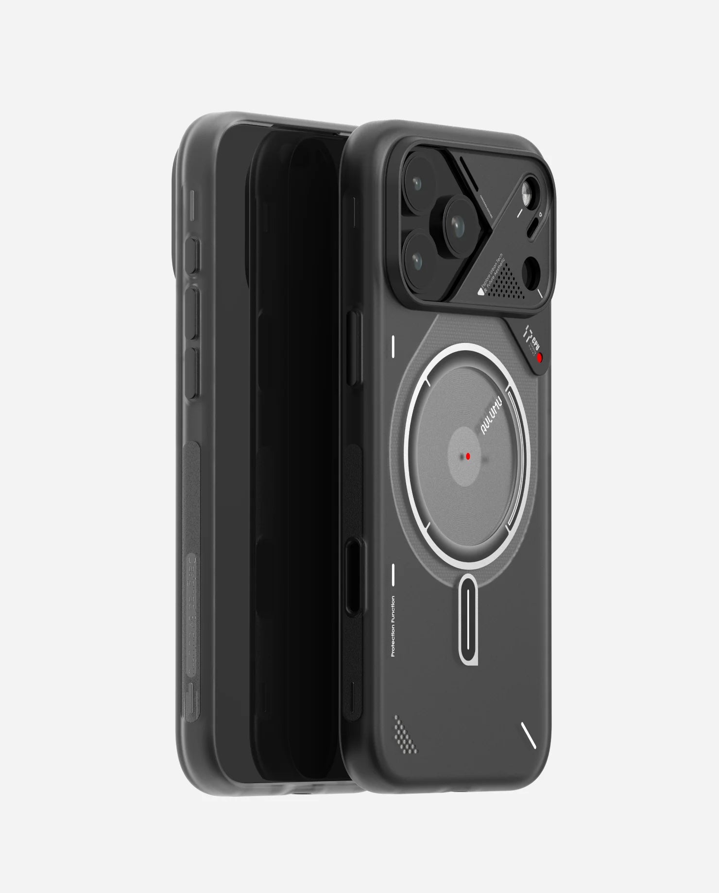 AULUMU A17 Frosted Case for iPhone 17 Pro Max - Translucent White